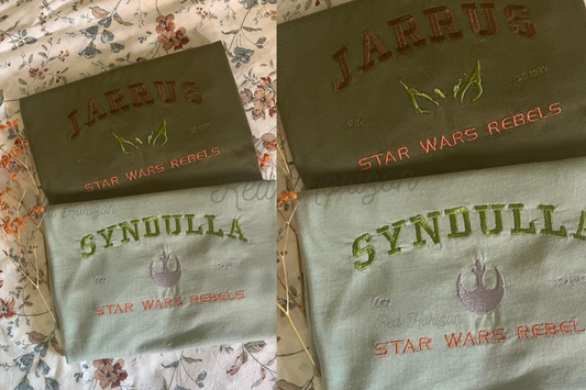 Galaktisches besticktes Sweatshirt: Entfessle den Rebellengeist – Wren, Syndulla, Kanan, Ezra von Star Wars Rebels