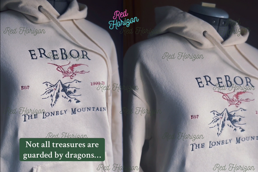 Erebor 🏔️– Sudadera bordada inspirada en Smaug y la Montaña Solitaria
