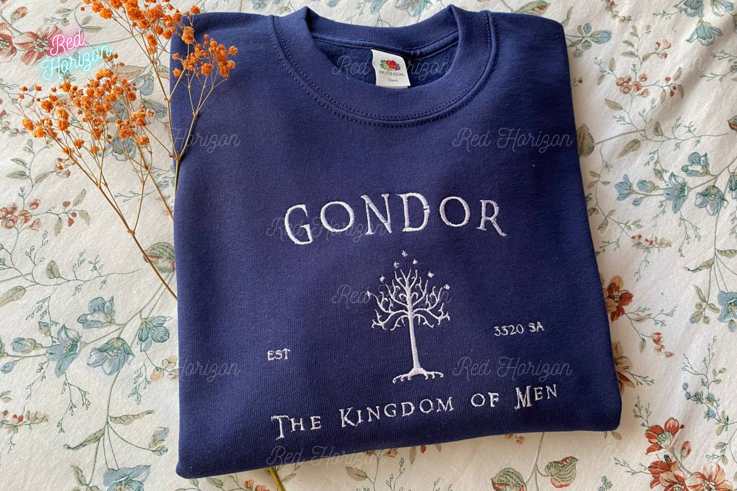 Gondor ⚔️ – Sudadera bordada inspirada en el Árbol Blanco