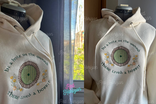 Hobbiton🌱 – Sudadera bordada inspirada en las casitas Hobbit