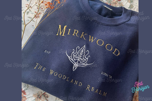 Mirkwood 🦌– Sudadera bordada inspirada en el Bosque Negro