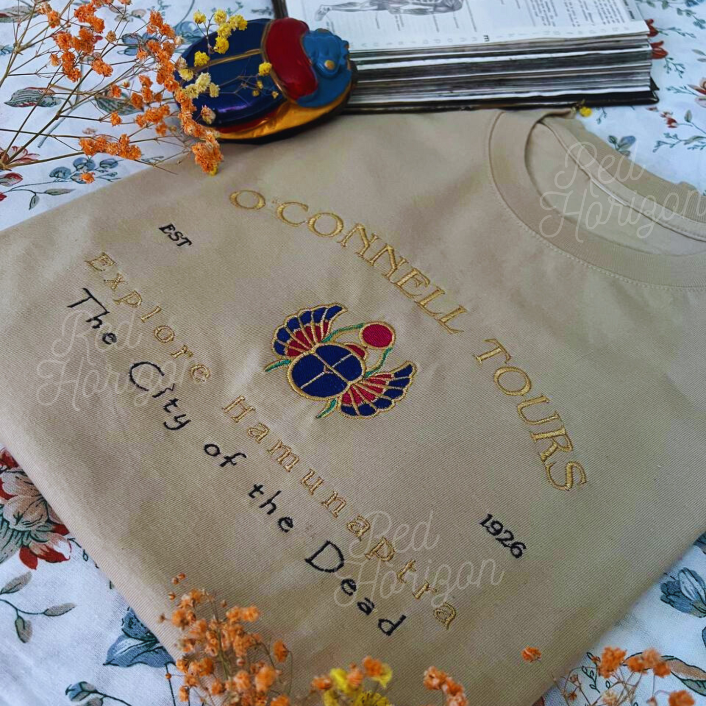 O'Connell Tours 🪲 Camiseta bordada inspirada en La Momia