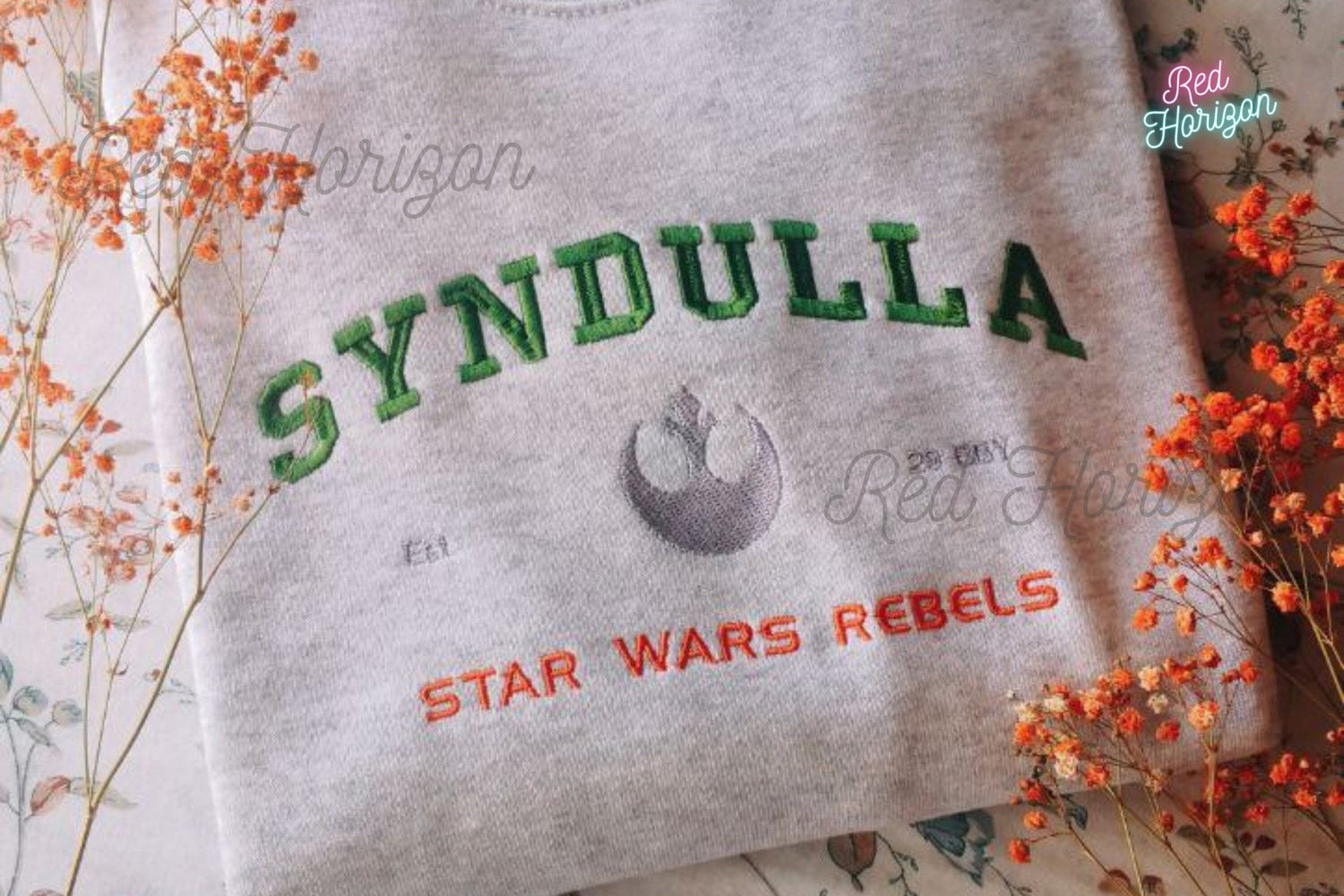 ✨ Camisetas Star Wars ✨ - Red Horizon Embroidery