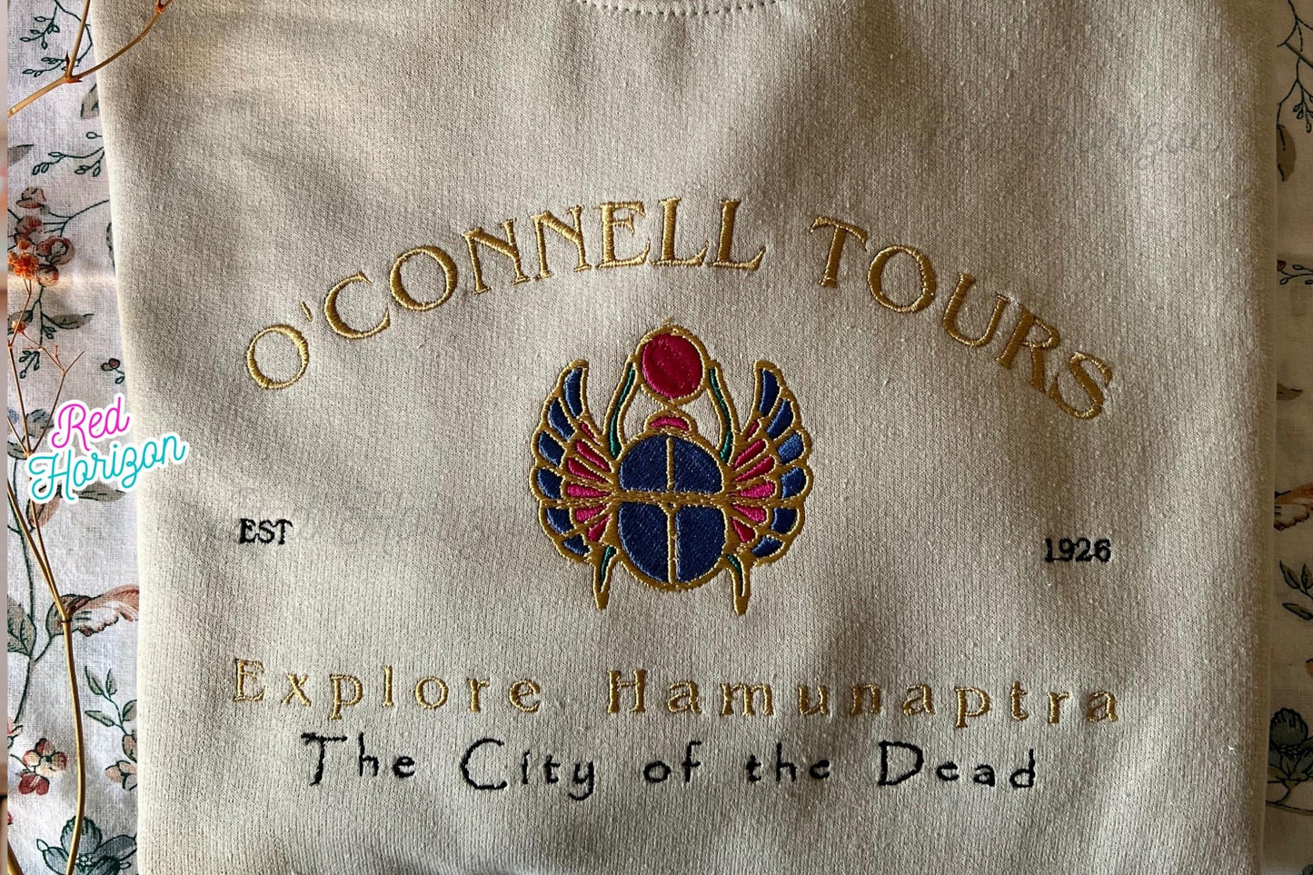 🧟‍♂️The Mummy 🧟‍♂️ - Red Horizon Embroidery