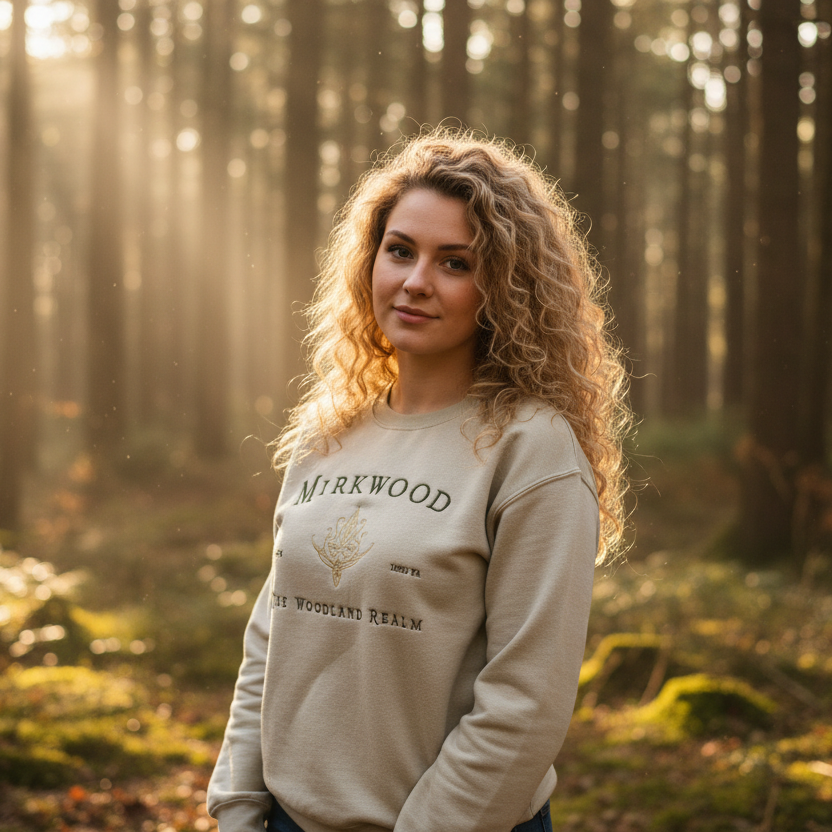 Mirkwood 🦌– Sudadera bordada inspirada en el Bosque Negro