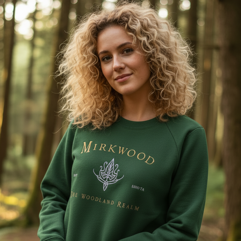 Mirkwood 🦌– Sudadera bordada inspirada en el Bosque Negro