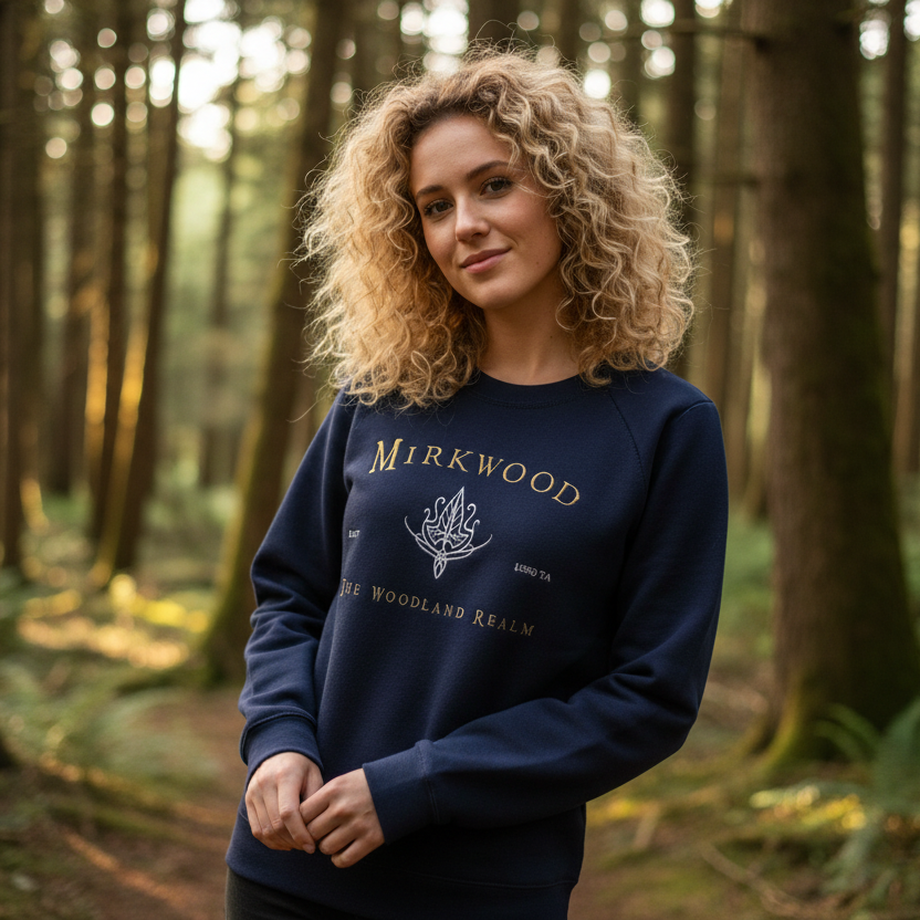 Mirkwood 🦌– Sudadera bordada inspirada en el Bosque Negro