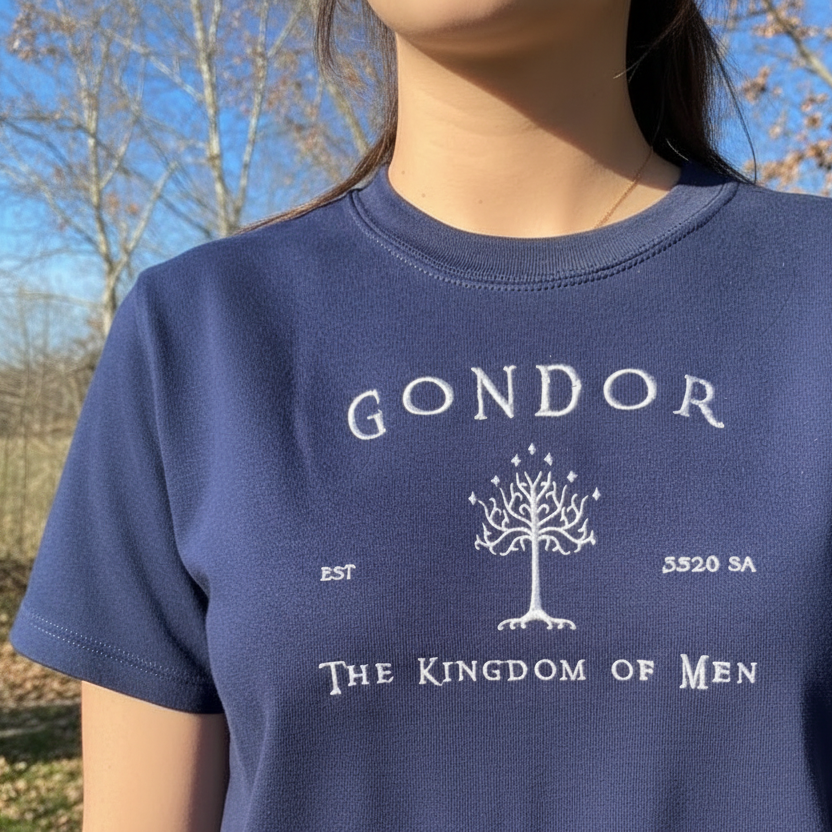 Gondor Embroidered T-Shirt – Kingdom of Men