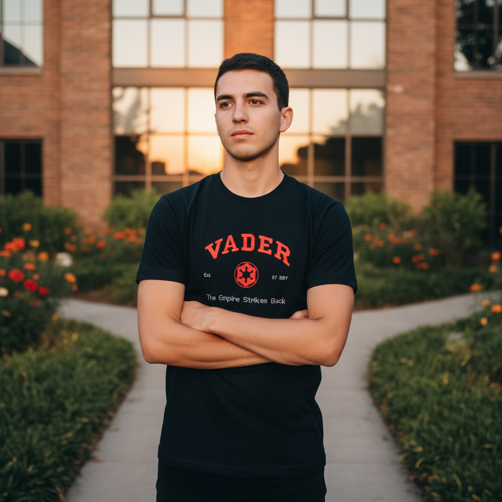 T-Shirt Darth Vader – Star Wars Stickerei