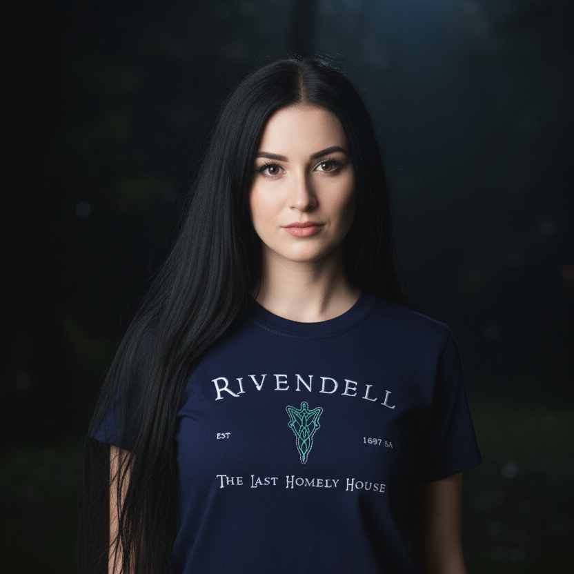 Besticktes T-Shirt Bruchtal – Die letzte Zuflucht