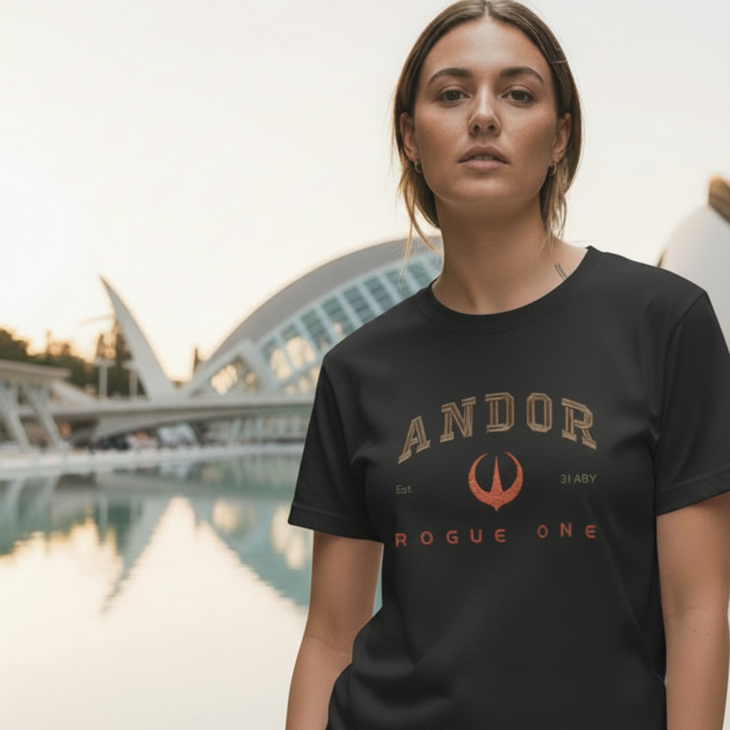 T-Shirt Cassian Andor – Star Wars Andor Stickerei