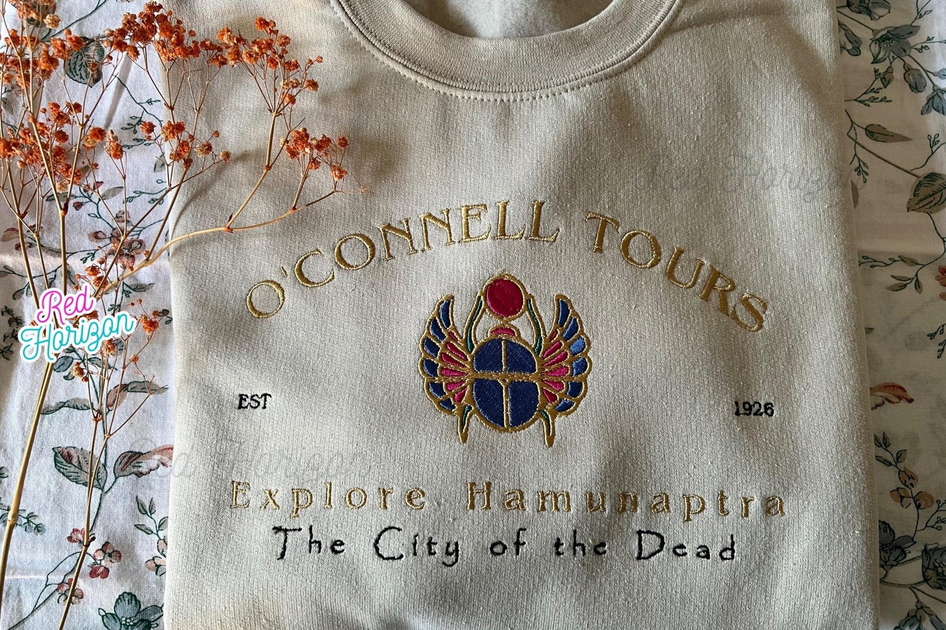 🧟‍♂️The Mummy 🧟‍♂️ - Red Horizon Embroidery