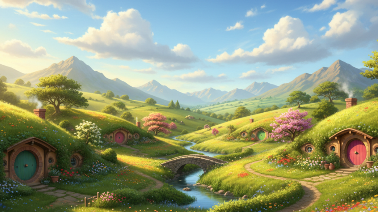 Banner estilo Hobbiton