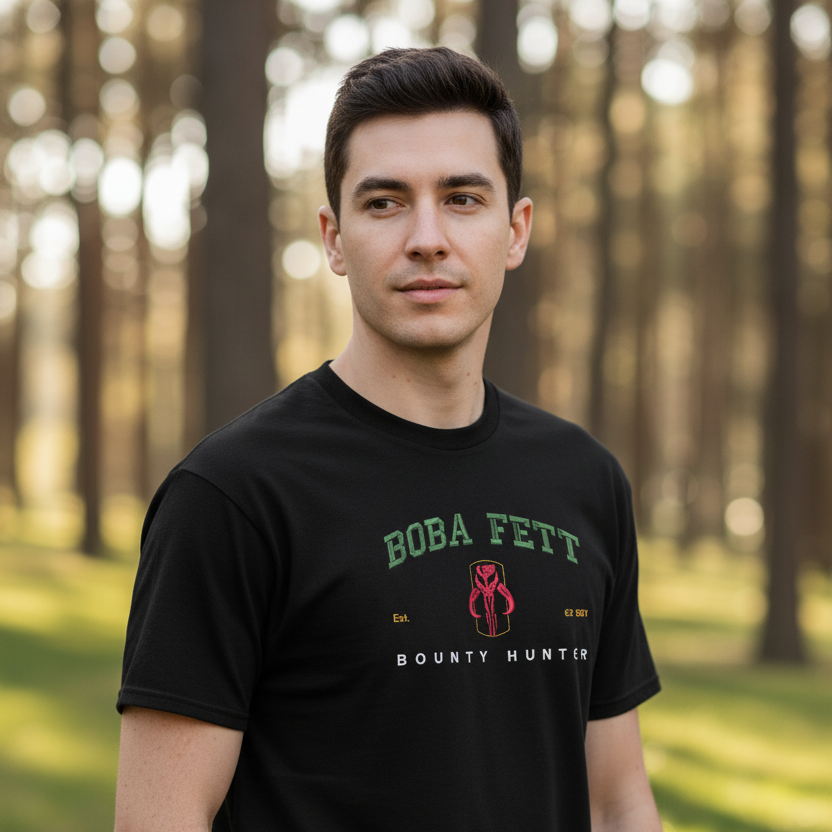 T-Shirt Boba Fett – Star Wars Stickerei
