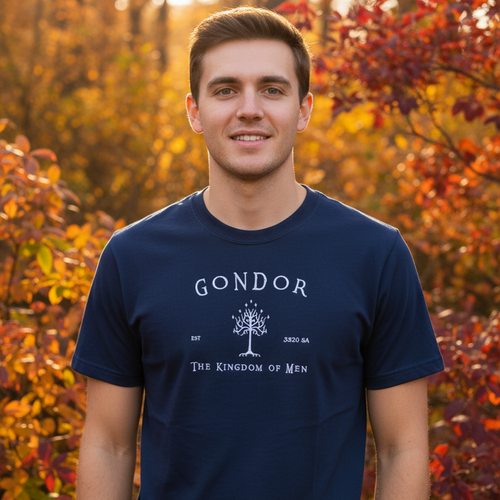 Besticktes T-Shirt Gondor – Königreich der Menschen