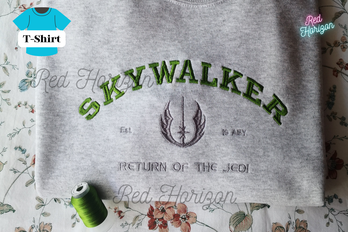 Luke Skywalker T-Shirt - Star Wars Embroidery