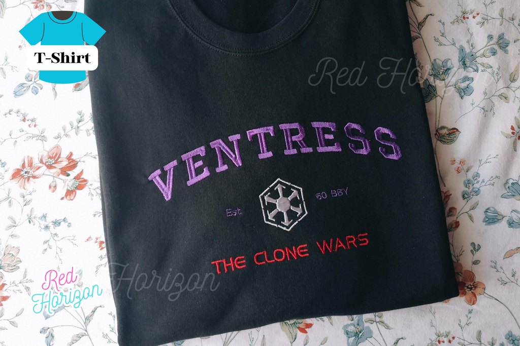 Camiseta Asajj Ventress – Bordado Star Wars The Clone Wars