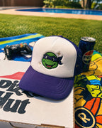 Gorra Trucker Tortugas Ninja – Gorra Bordada Pizza Lovers, Estilo Retro 90s