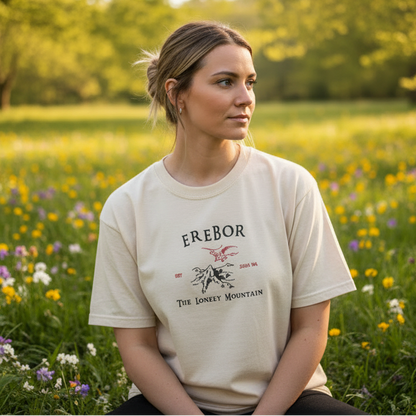 Erebor besticktes T-Shirt – Der einsame Berg