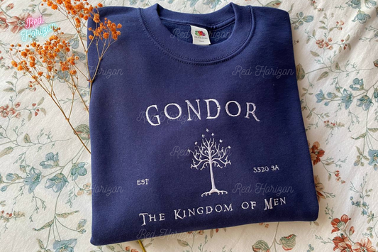 Gondor ⚔️ – Sudadera bordada inspirada en el Árbol Blanco