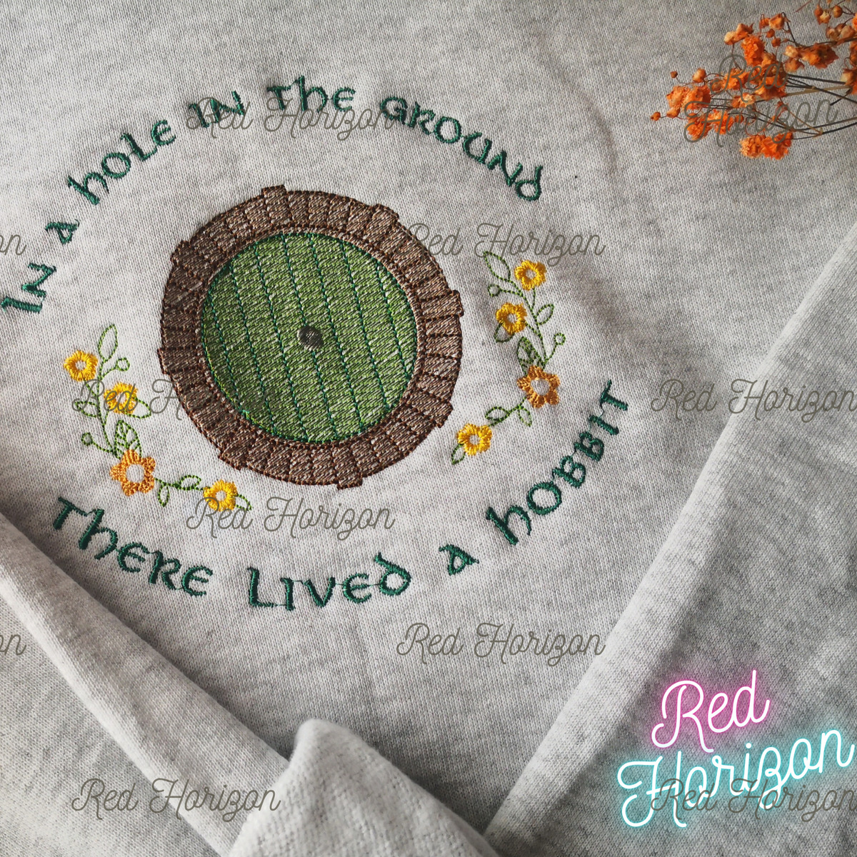 Hobbiton🌱 – Sudadera bordada inspirada en las casitas Hobbit