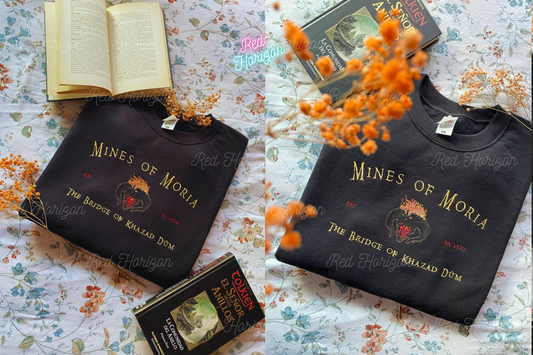 Minas de Moria 🔥– Sudadera bordada El Balrog de Khazad-dûm