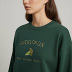 Lothlórien 🍂 – Der Goldene Wald Besticktes Sweatshirt
