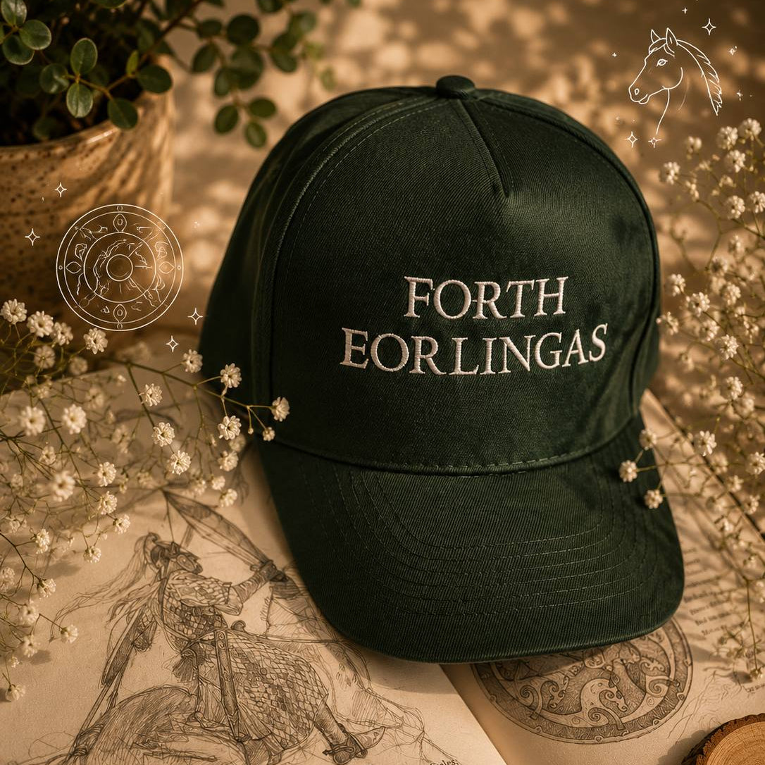 Forth Eorlingas – Gorra bordada inspirada en Espíritu de Rohan