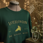 Lothlórien 🍂 – Der Goldene Wald Besticktes Sweatshirt