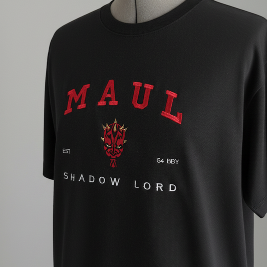 MAUL Sweatshirt: Umarme die dunkle Seite mit Star Wars Stickerei / The Clone Wars / Die dunkle Bedrohung